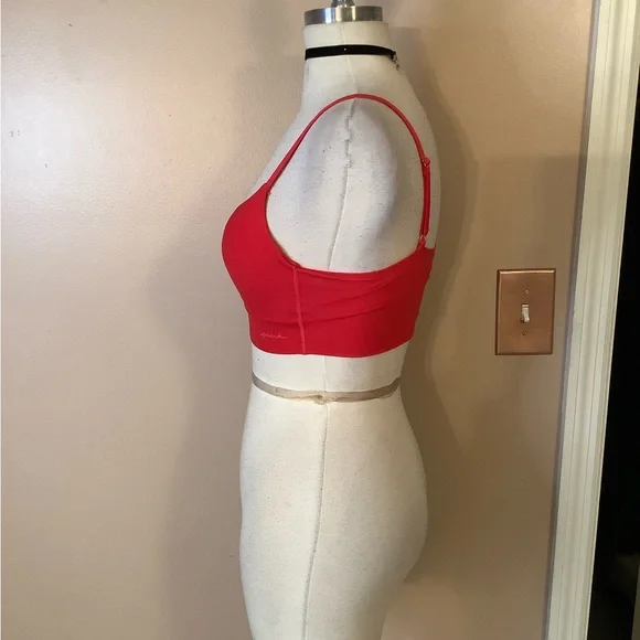Victoria’s Secret Pink Wireless Lightly Lined Bra Bralette Red Small Sexy Comfy - Picture 3 of 11